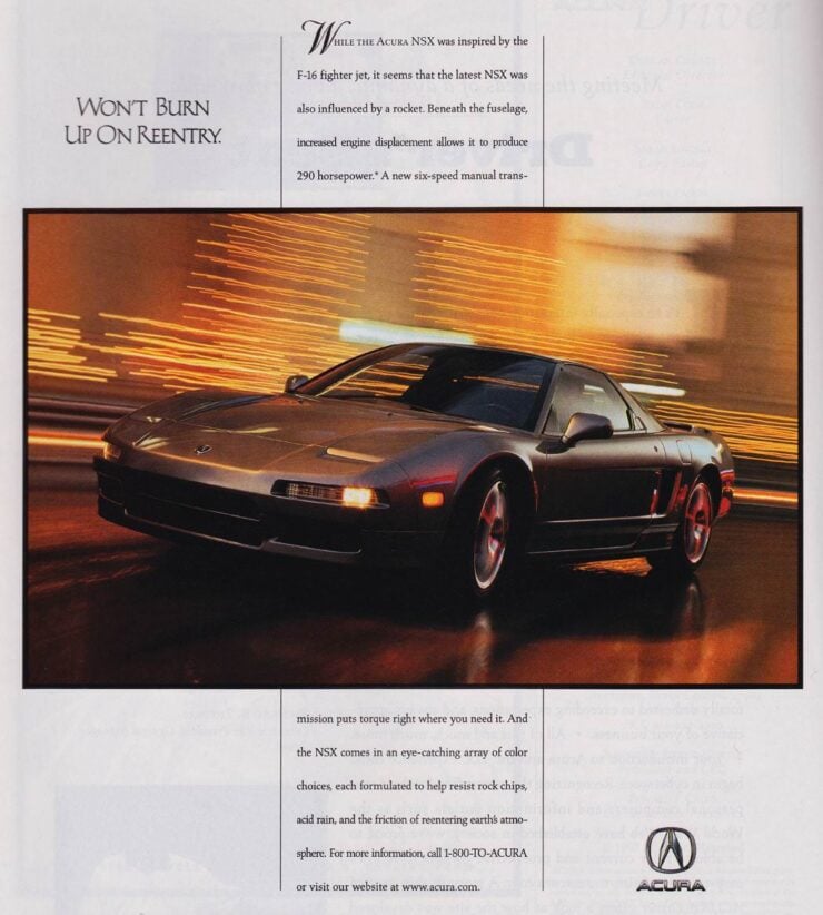 Acura NSX Vintage Ad