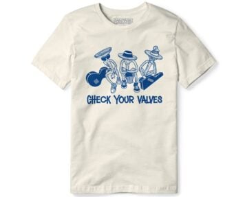 Check Your Valves T-Shirt Sabotage Motorcycles