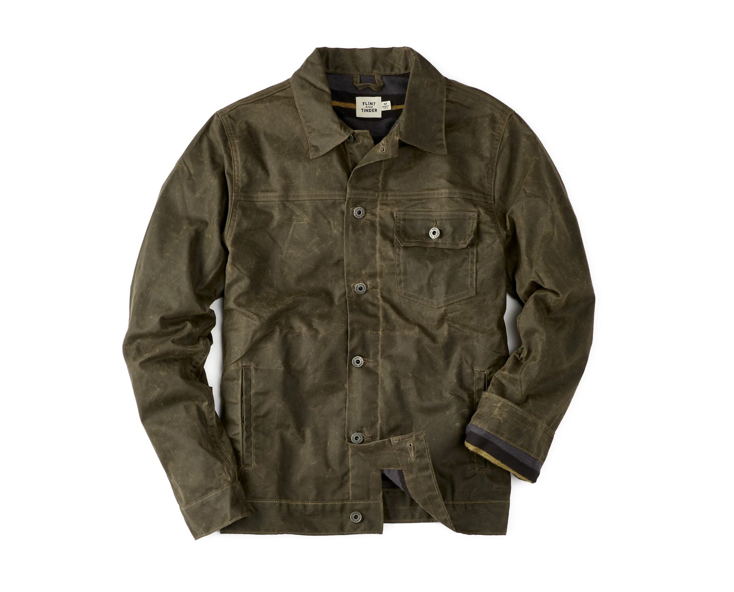 USA製 FLINT AND TINDER 3rd オイルドコットン ジャケット Flint-and-Tinder-Flannel-Lined