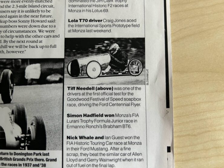 Gravity Racer Tiff Needell