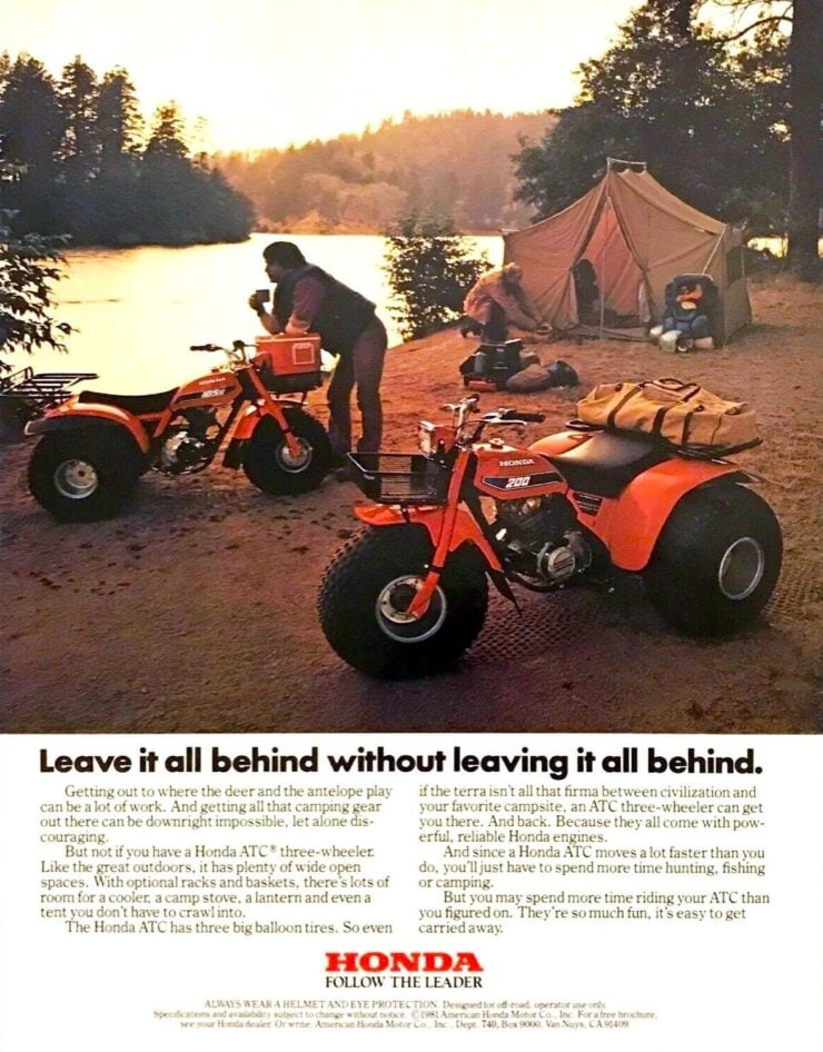 Honda ATC 200 Vintage Ad