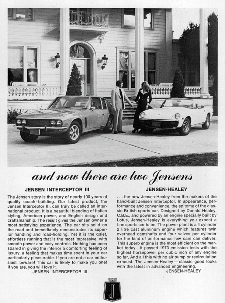 Jensen Interceptor Vintage Ad