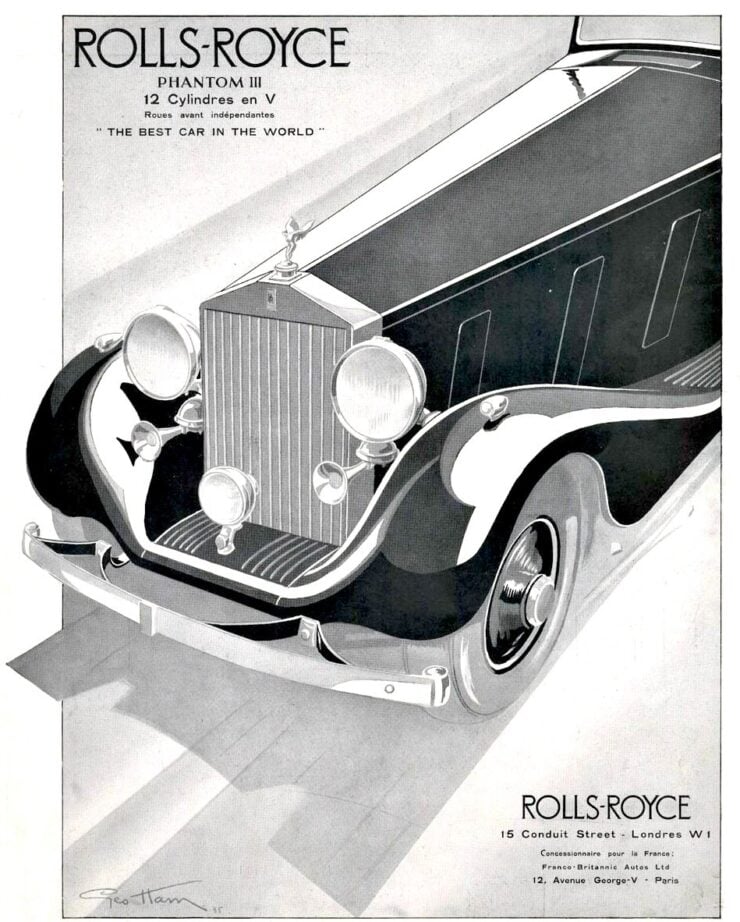 Rolls-Royce Phantom III Vintage Ad