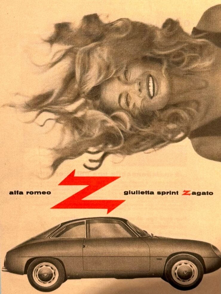 Vintage Zagato Car Advertisement