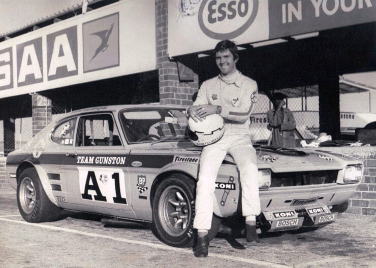 Basil van Rooyen at old Kya with his Capri Perana V8