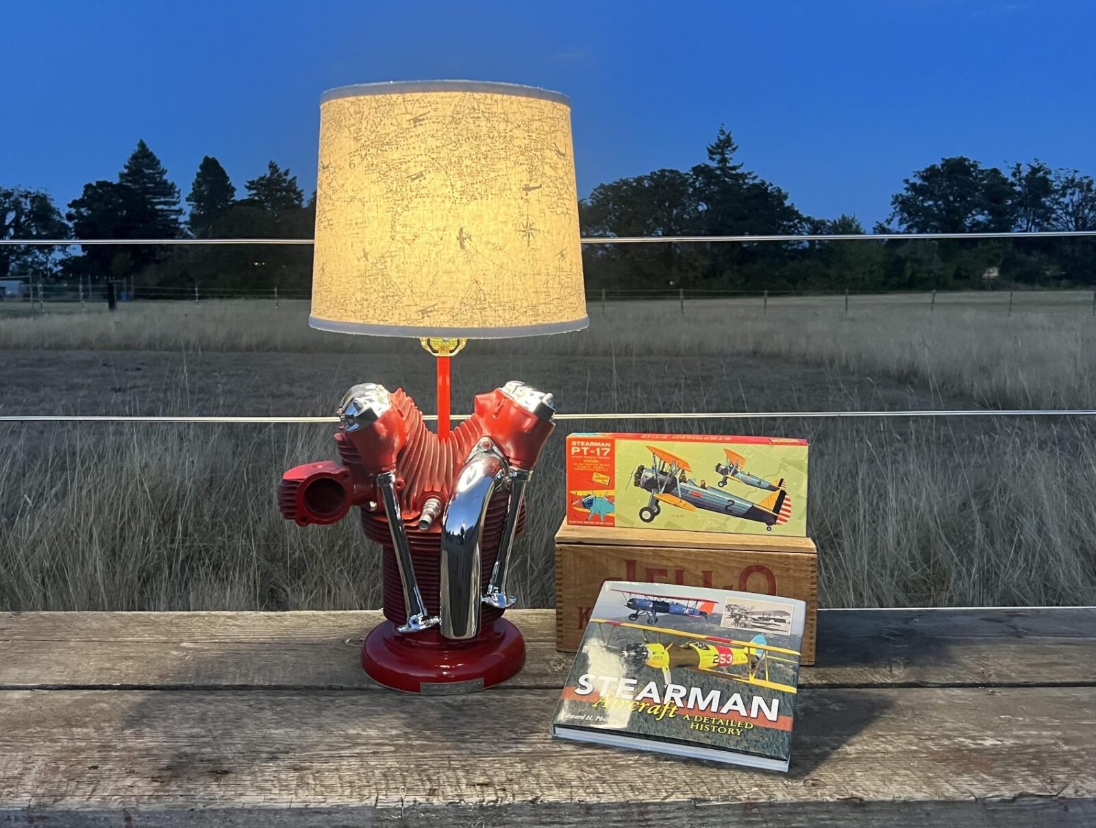 Boeing-Stearman PT-17 Engine Cylinder Lamp
