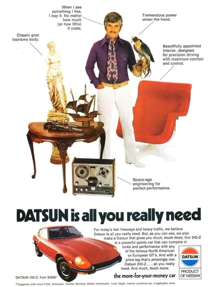 Datsun 240Z Vintage Ad