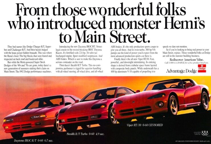 Dodge Vintage Car Ad