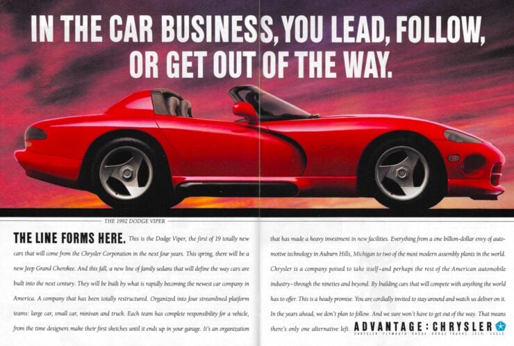 Dodge Viper Vintage Ad