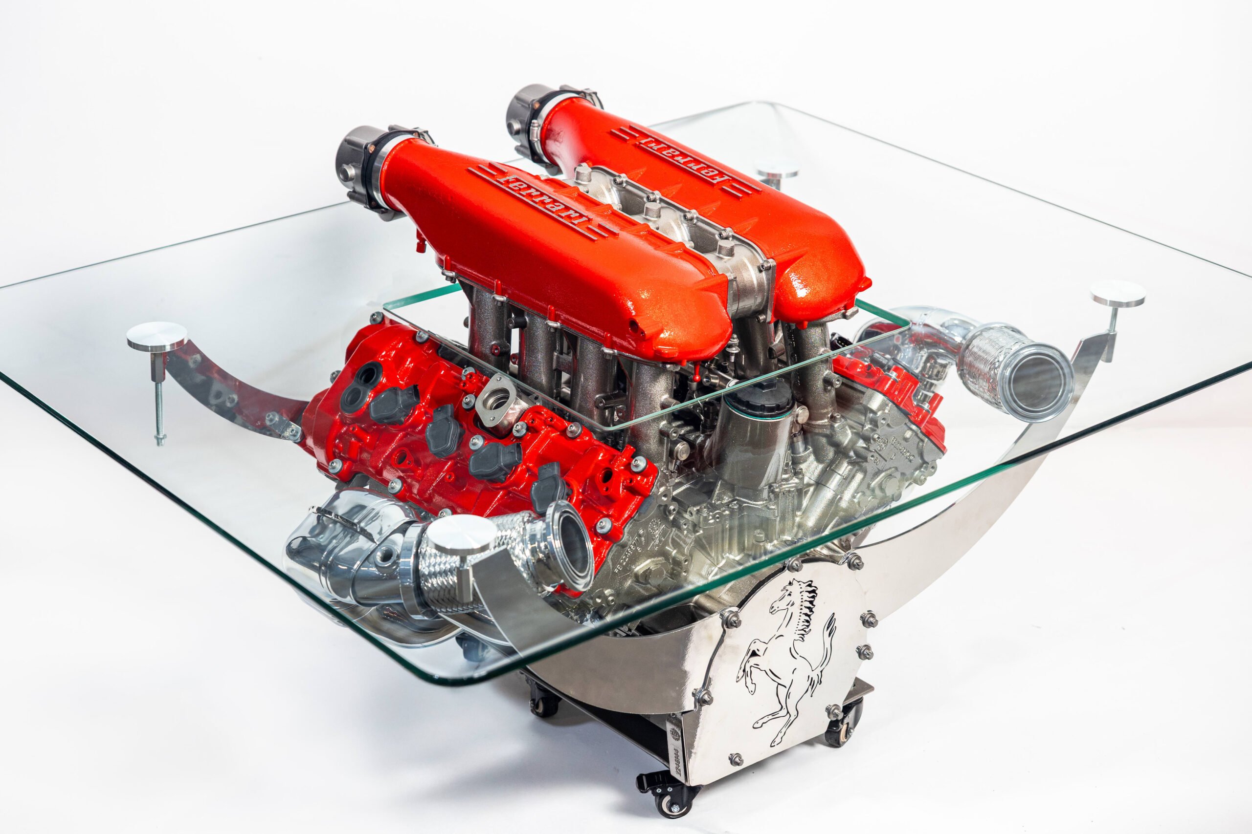 There's A Ferrari 458 Italia V8 Engine Coffee Table For Sale