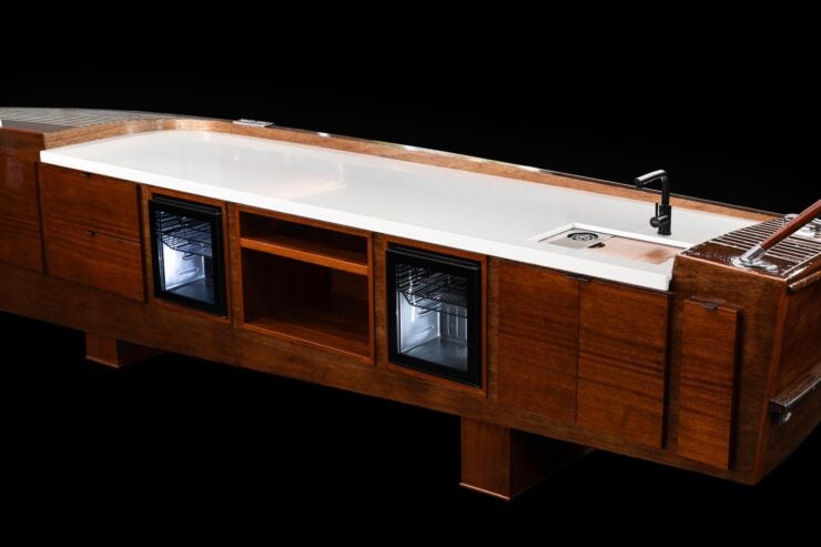 Mahogany Chris-Craft Boat Bar 5