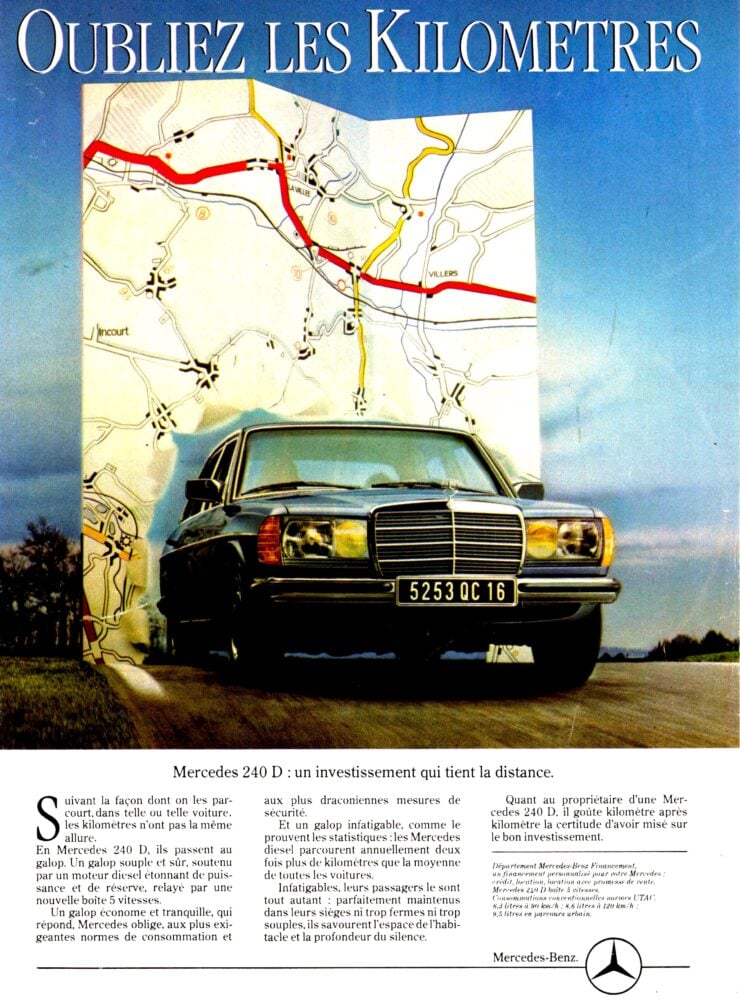 Mercedes-Benz 240D Vintage Ad