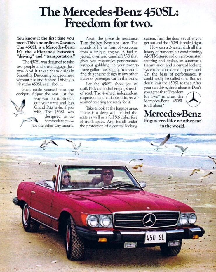 Mercedes-Benz R107 Vintage Ad