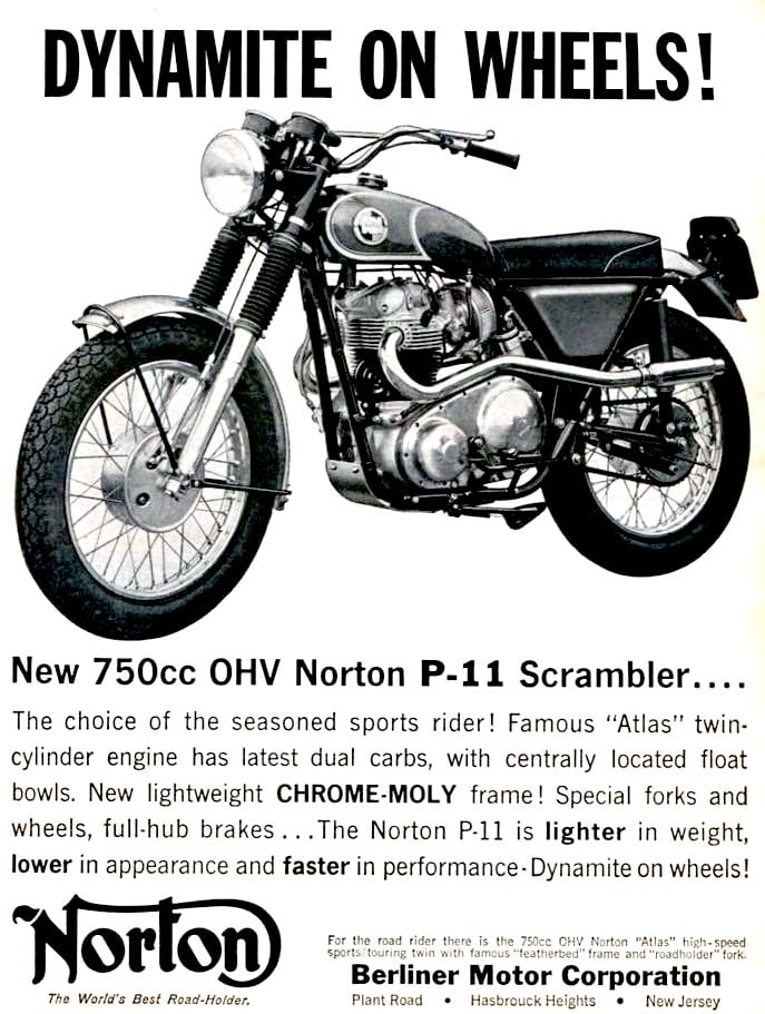 Norton P11 Vintage Ad