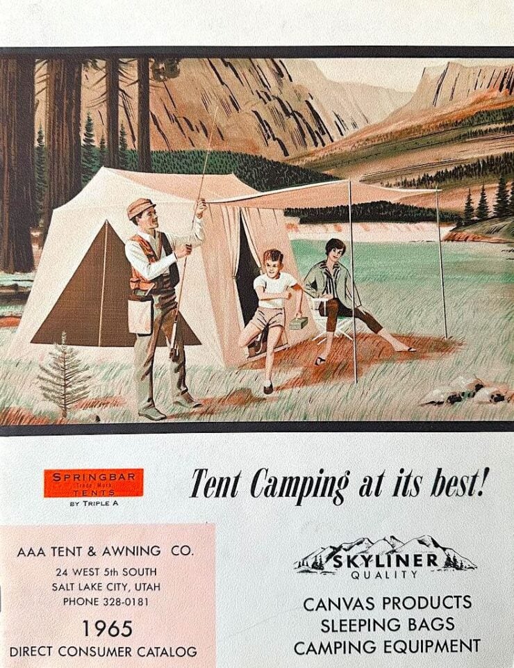 Springbar Traveller Tent Vintage Brochure