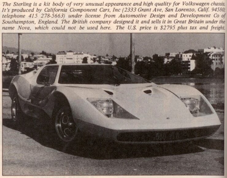 Sterling Kit Car Information