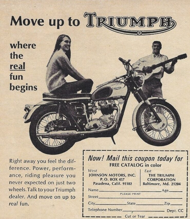 Triumph Bonneville Vintage Ad