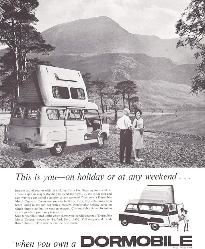 Bedford Dormobile Camper Vintage Ad 1