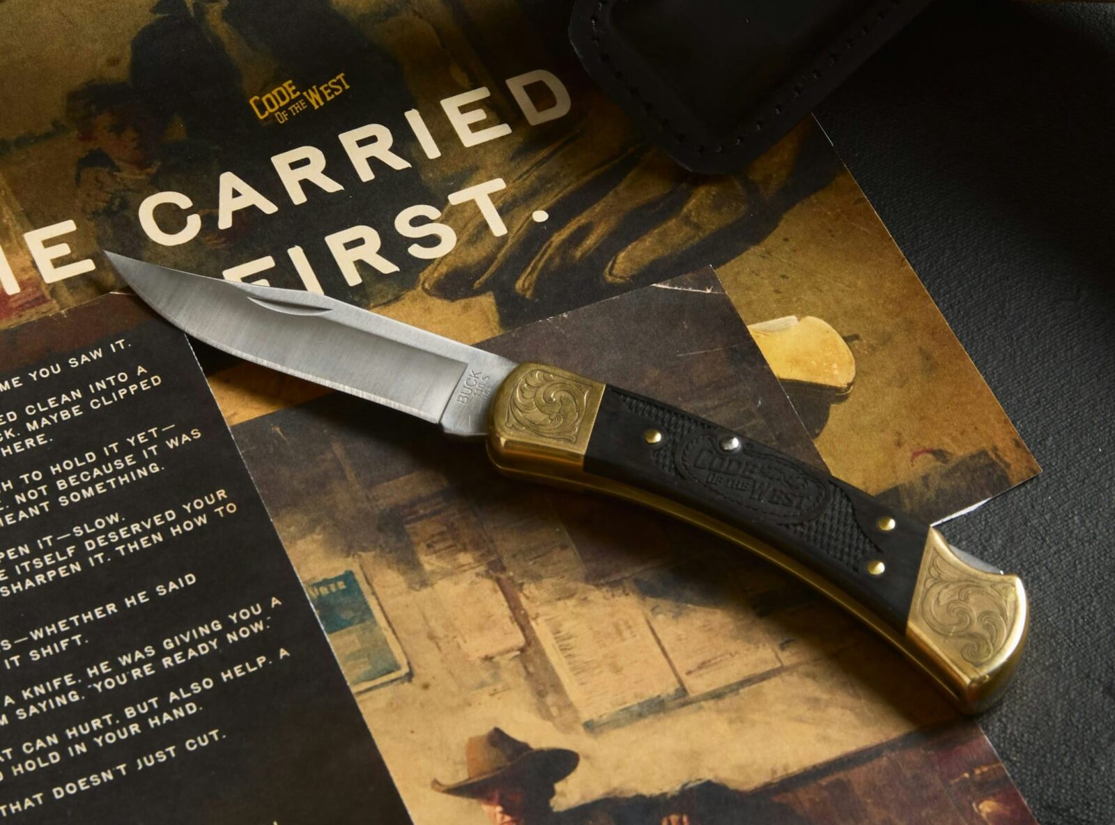 Buck Knives x Code of the West 110 Folding Hunter Knife