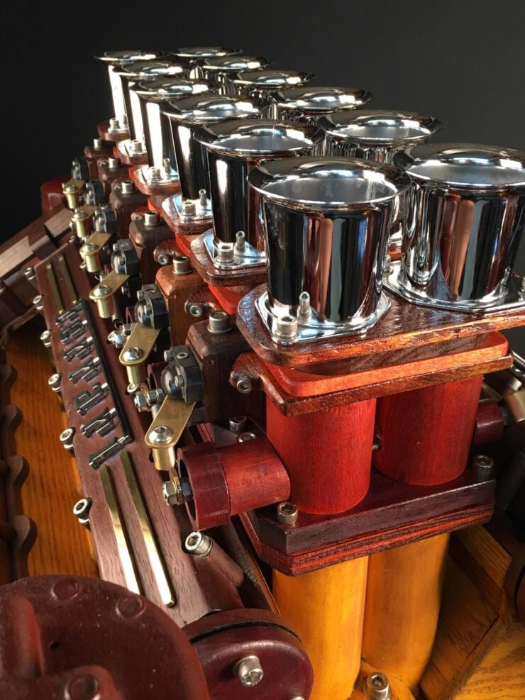 Ferrari Colombo V12 Engine Wooden Scale Model 5