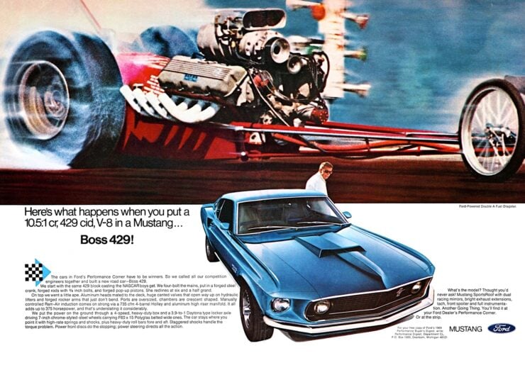 Ford Mustang Boss 429 Vintage Ad