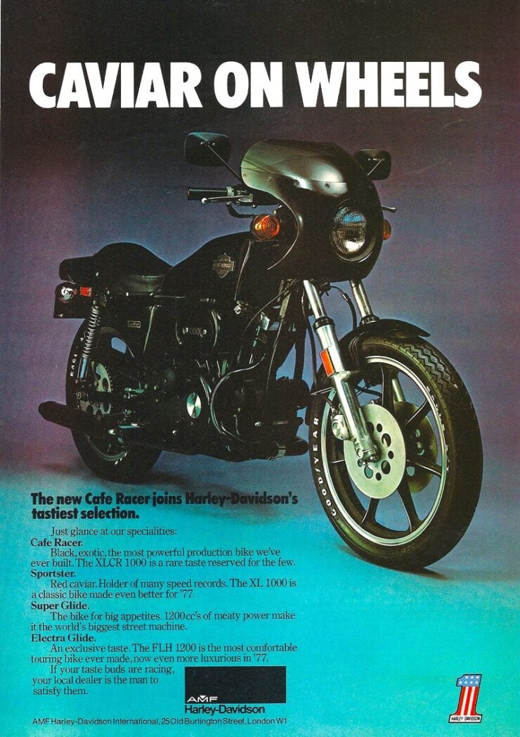 Harley-Davidson XLCR Vintage Ad