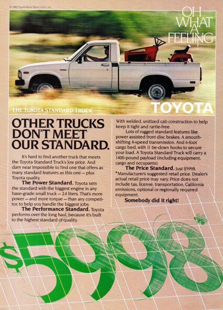 Toyota Pickup Vintage Ad