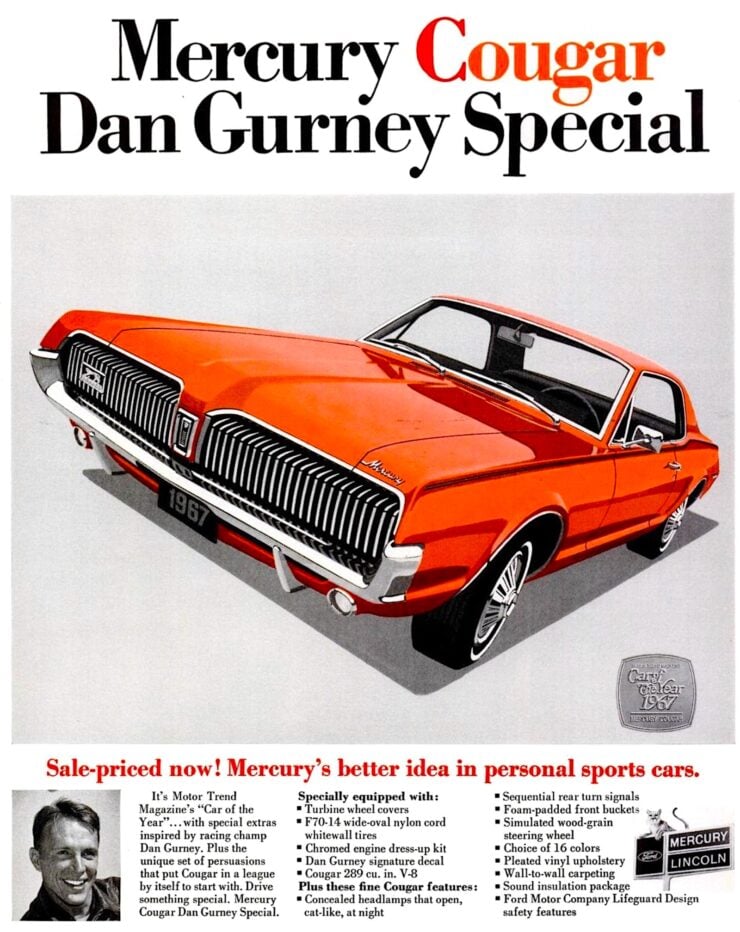 1967 Mercury Cougar Dan Gurney
