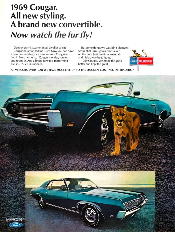 1969 Mercury Cougar Vintage Ad
