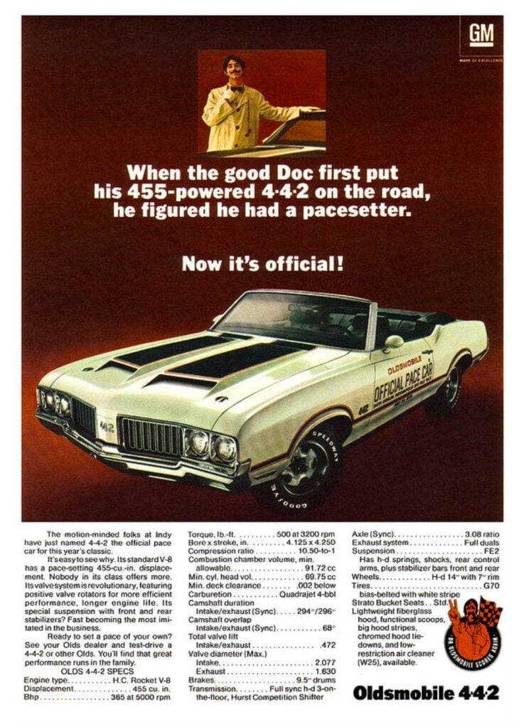 1970 Oldsmobile 442 W-30 Ad