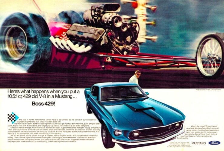 Ford Mustang Boss 429 Vintage Ad