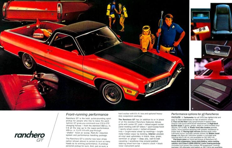 Ford Ranchero GT Vintage Advertisement