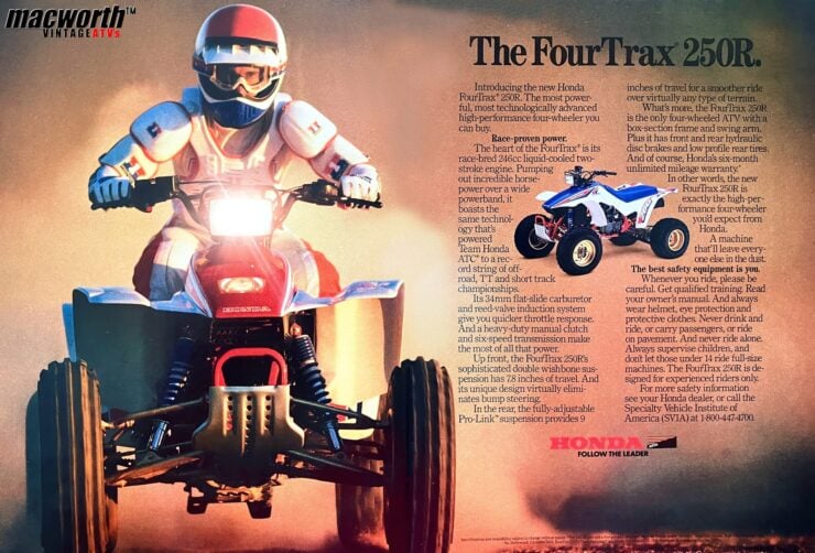 Honda Fourtrax 250R Vintage Ad
