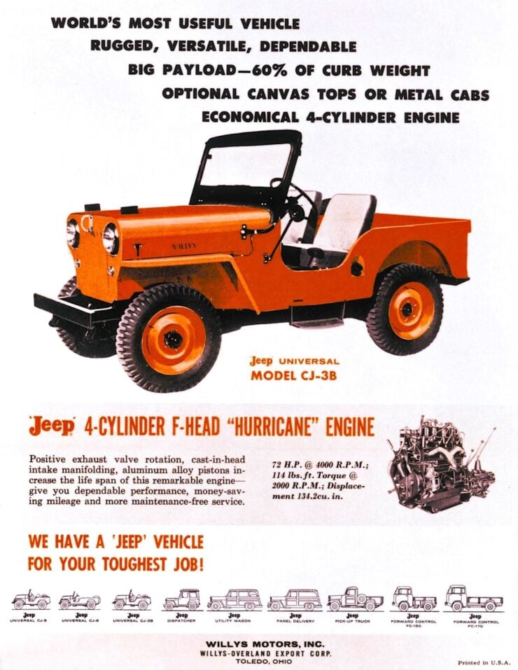 Jeep CJ-3B Vintage Ad