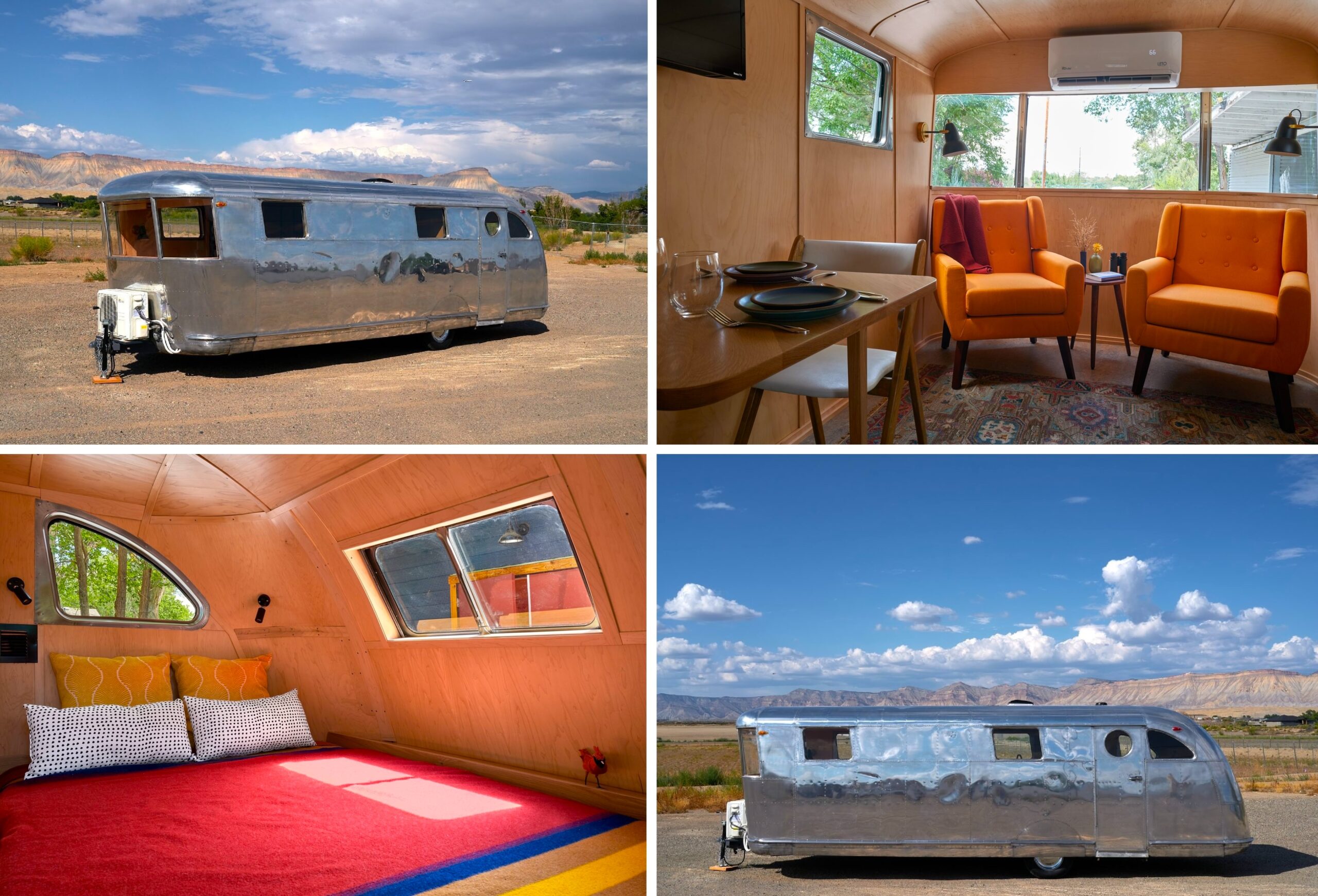 یک تریلر مسافرتی مدل 25 اسپارتان 1946 بازسازی شده