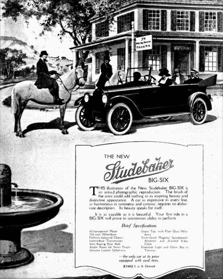 Studebaker Big Six Vintage Advertisement