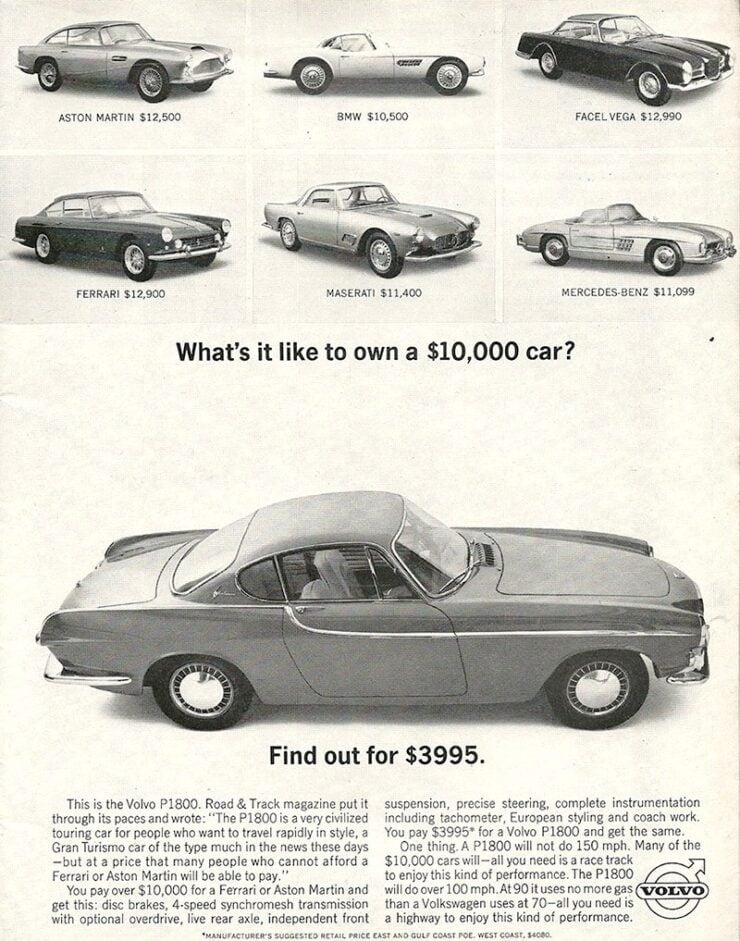 Volvo P1800 Vintage Ad