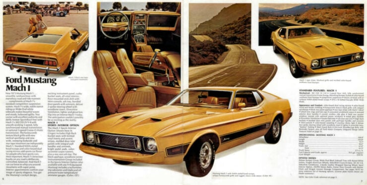 1973 Ford Mustang Vintage Brochure