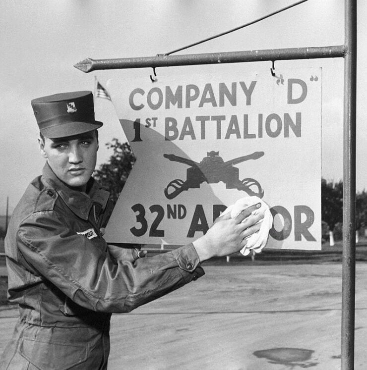 Elvis Presley stationed in Germany