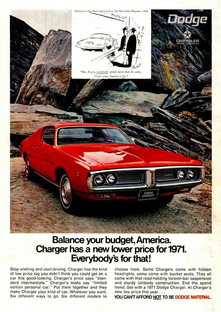 1971 Dodge Charger RT Ad