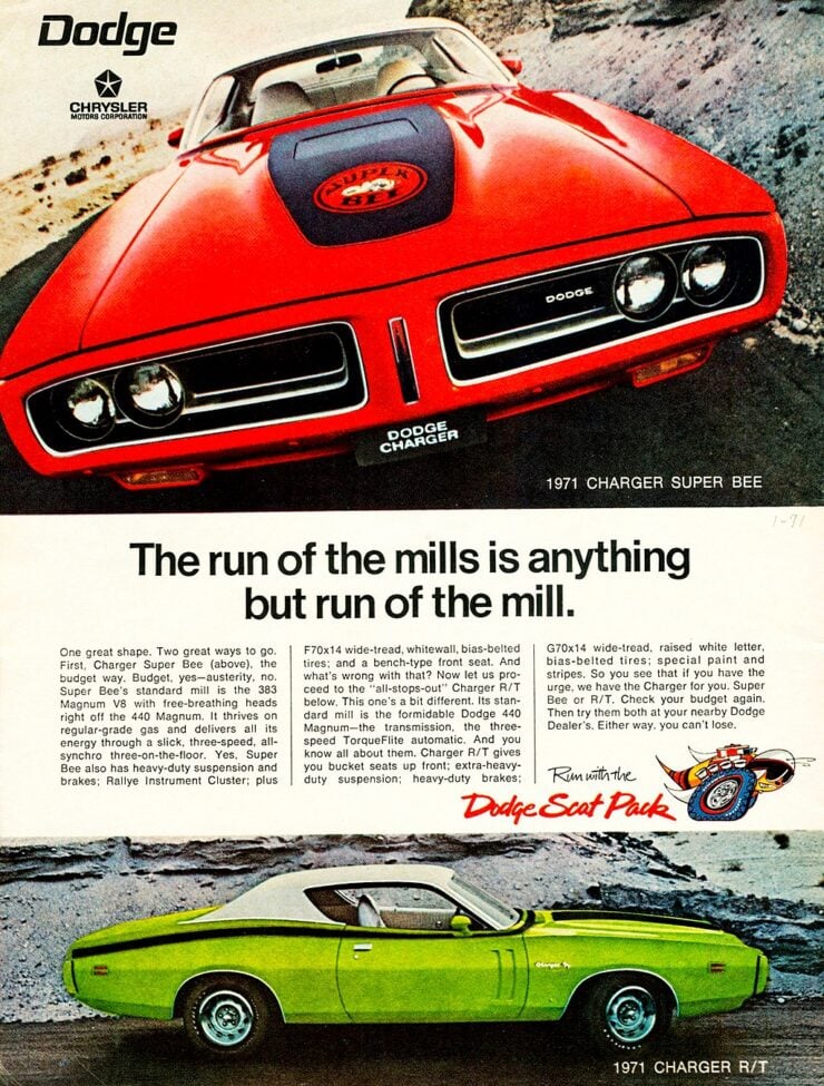 1971-Dodge-Charger-Super-Bee-vintage-ad