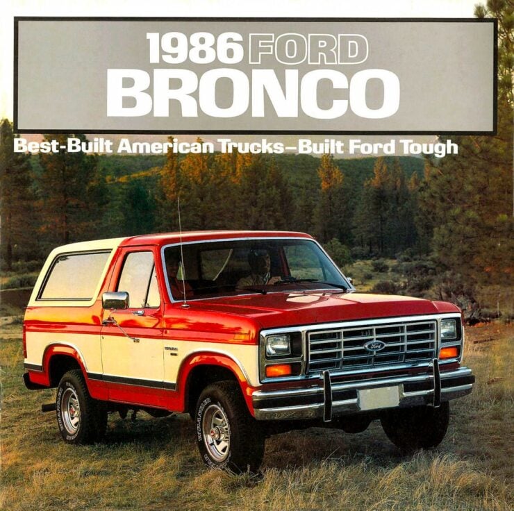 1986 Ford Bronco Bullnose Brochure