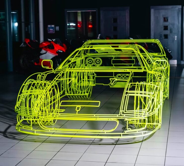 Ferrari F40 Sculpture By Benedict Radcliffe