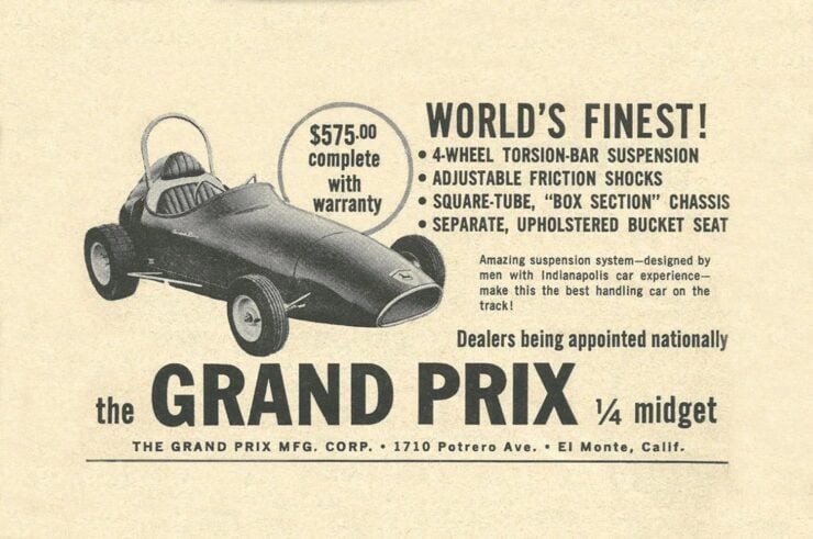 Grand Prix Squalo Quarter Midget Race Car Brochure 2