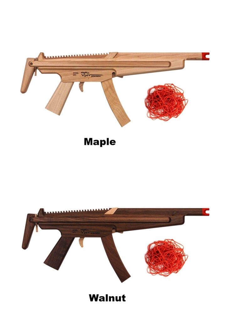 MP5 Rubberband Machine Gun Walnut + Maple
