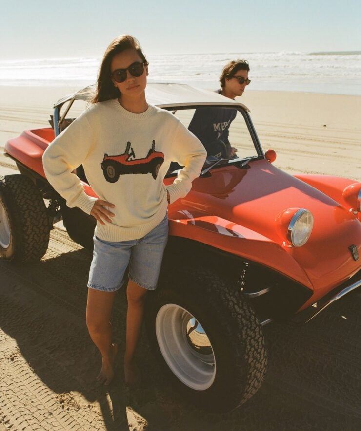 Meyers Manx Knitted Old Red Buggy Sweater 2