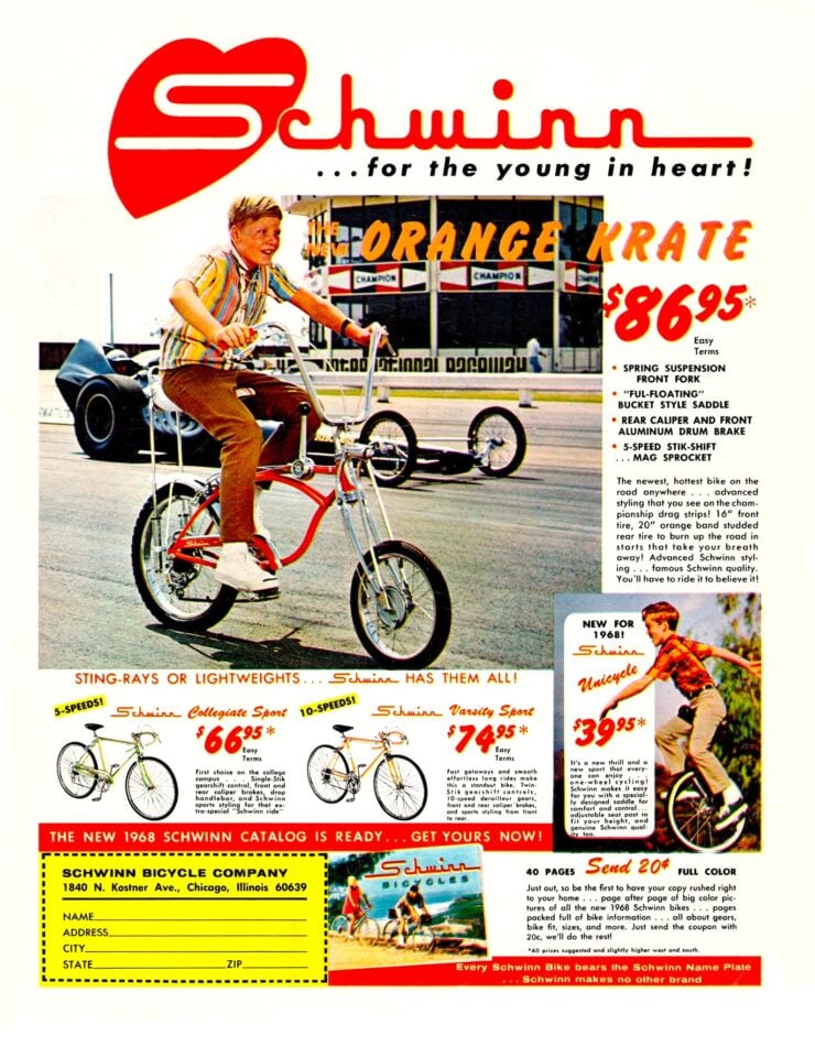 Schwinn Sting-Ray Vintage Ad
