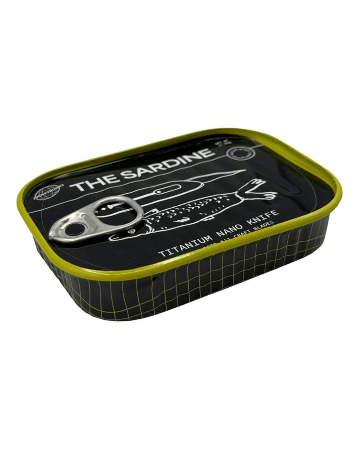 Titanium Nano Knife In A Sardine Can 2