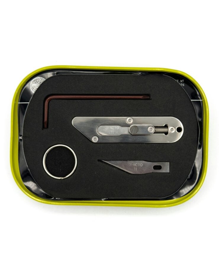 Titanium Nano Knife In A Sardine Can 5