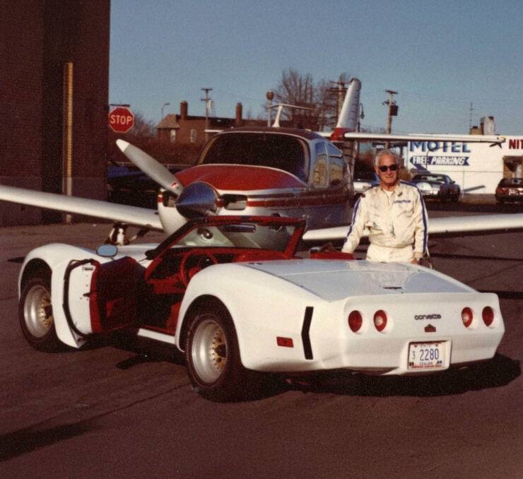 Zora-Arkus-Duntov-with-his-own-Duntov-Turbo-Corvette